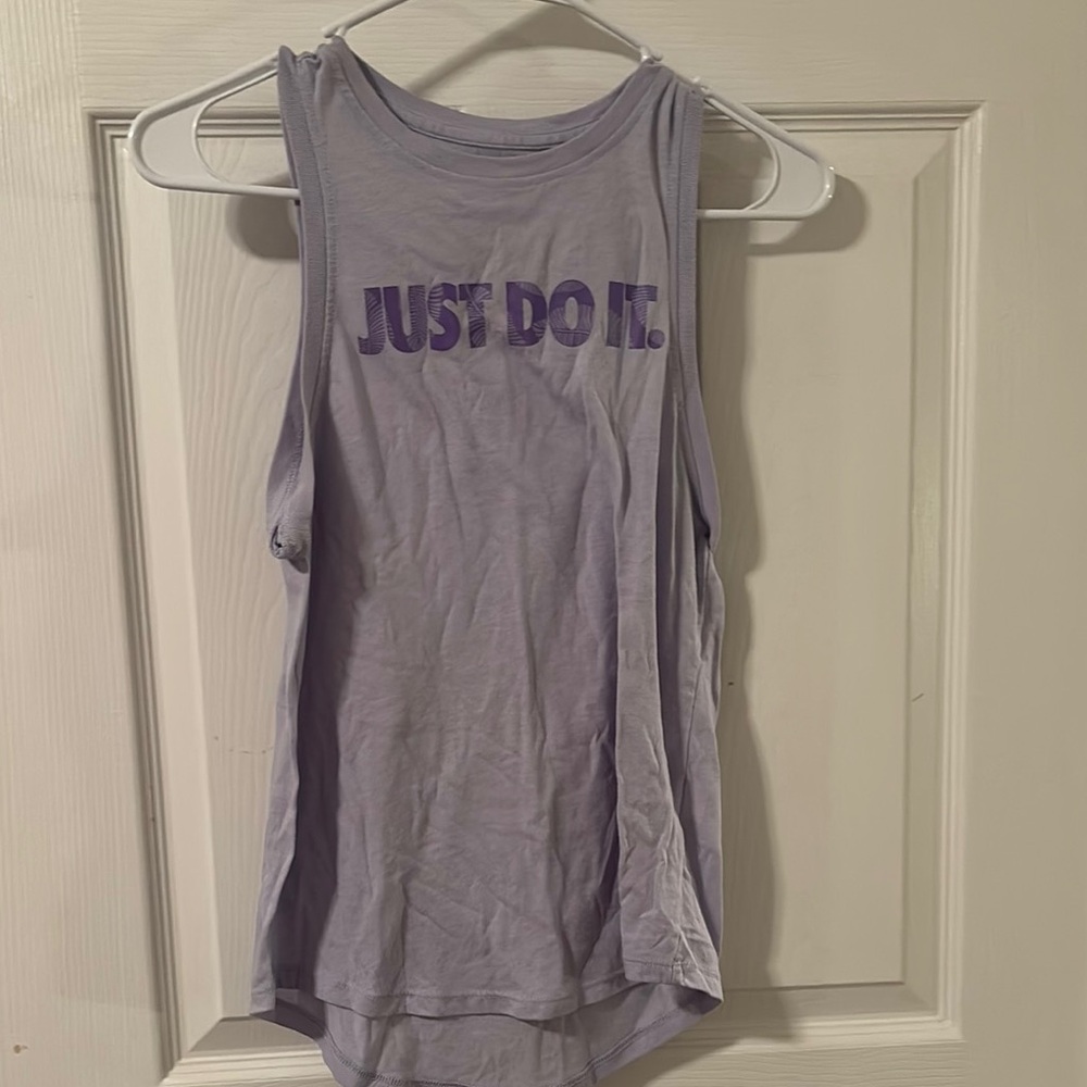 Nike Gray Tee with Gold Logo
